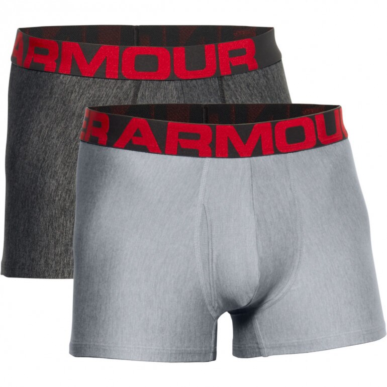 Męska bielizna treningowa (2-pack) UNDER ARMOUR Tech 3in 2 Pack - szara