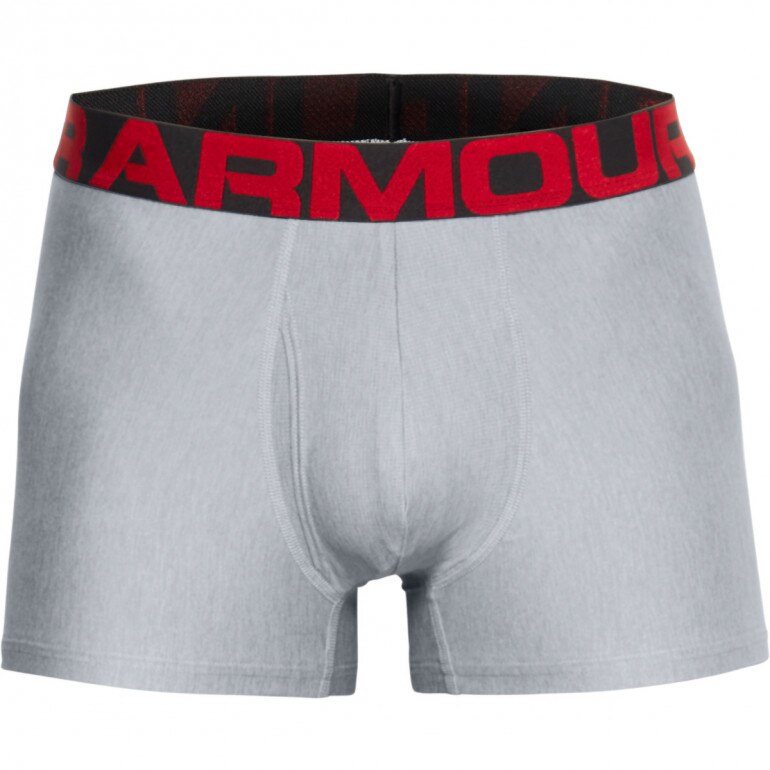 Męska bielizna treningowa (2-pack) UNDER ARMOUR Tech 3in 2 Pack - szara