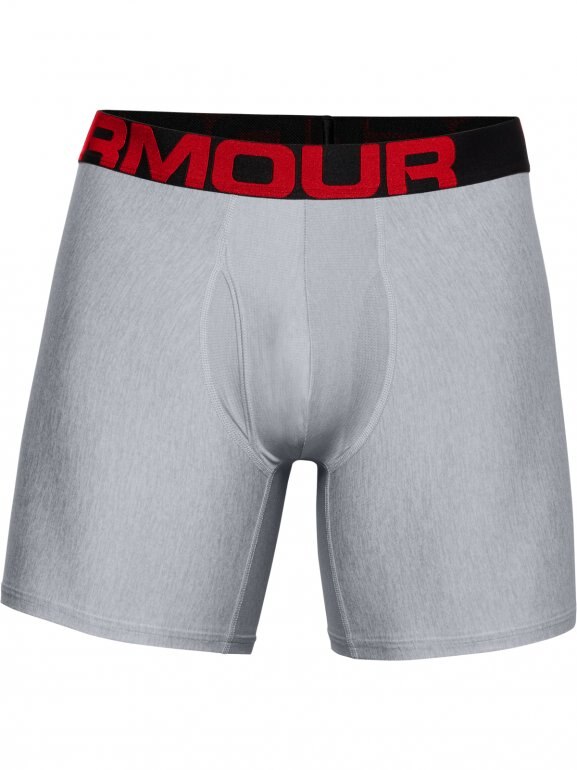 Męska bielizna treningowa (2-pack) UNDER ARMOUR Tech 6in 2 Pack - szara