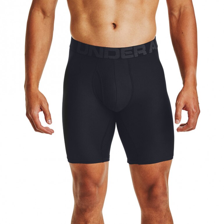 Męska bielizna treningowa (2-pack) UNDER ARMOUR Tech 9in 2 Pack - czarna