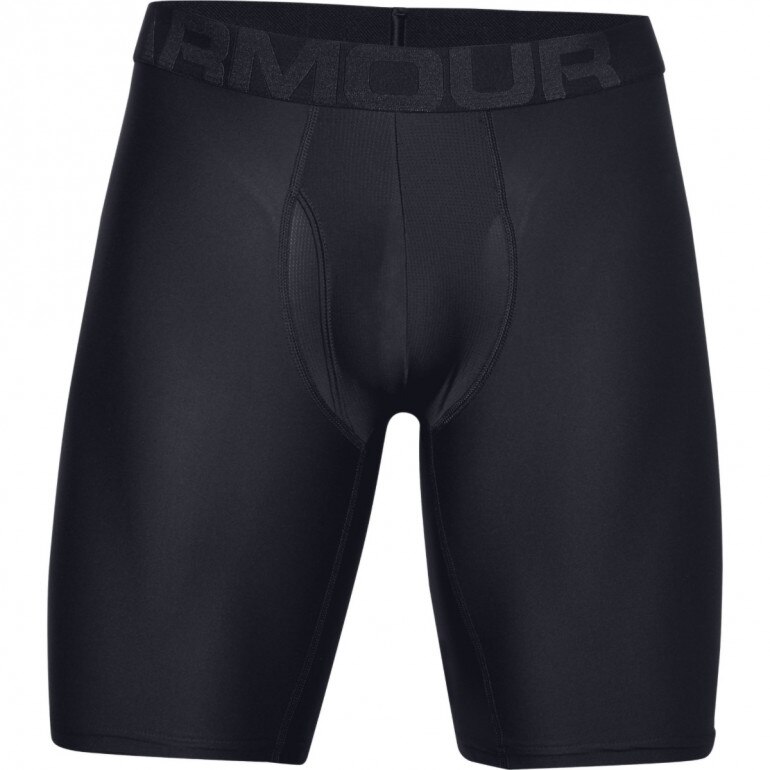 Męska bielizna treningowa (2-pack) UNDER ARMOUR Tech 9in 2 Pack - czarna