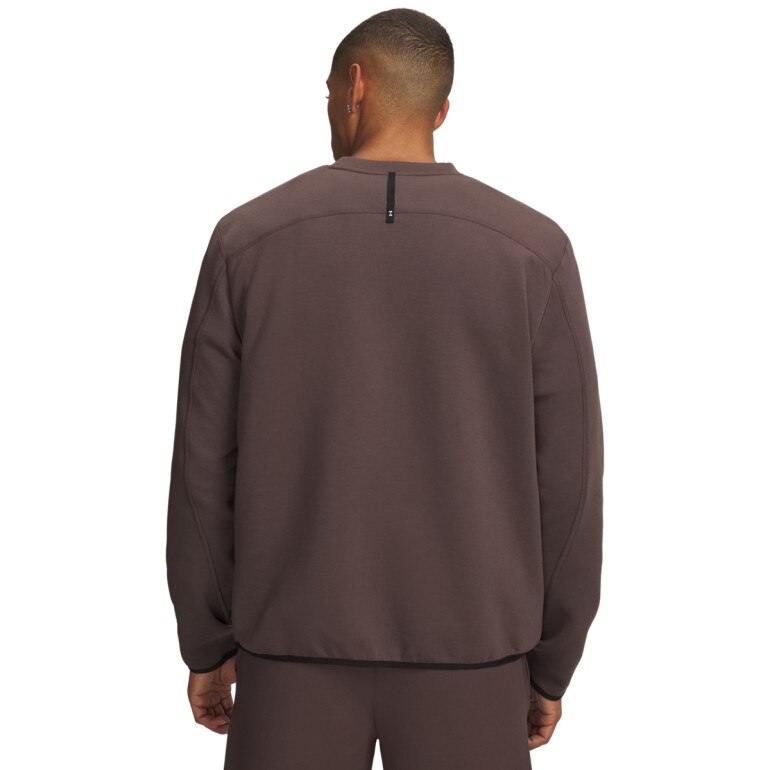 Męska bluza dresowa nierozpinana Under Armour UA Unstoppable Flc FZ - brązowa