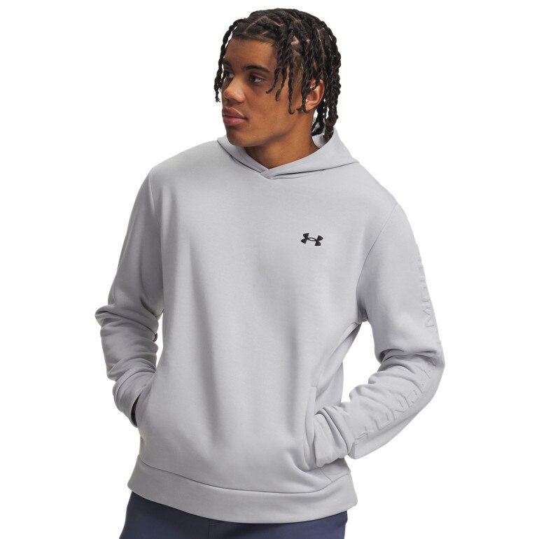 Męska bluza treningowa Under Armour AF WM Emboss Hoodie - szara