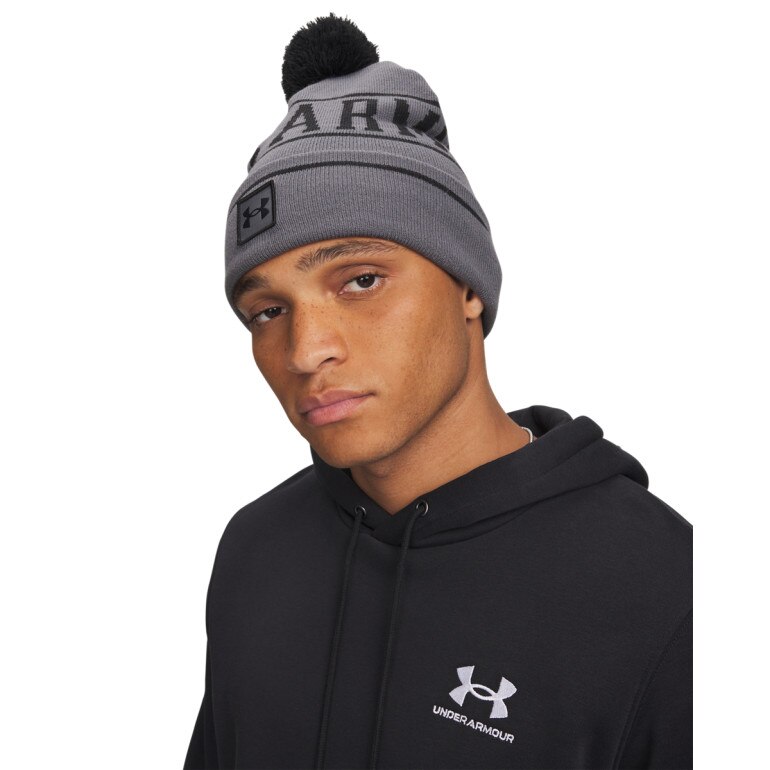 Męska czapka zimowa Under Armour M Halftime Pom Beanie - szara