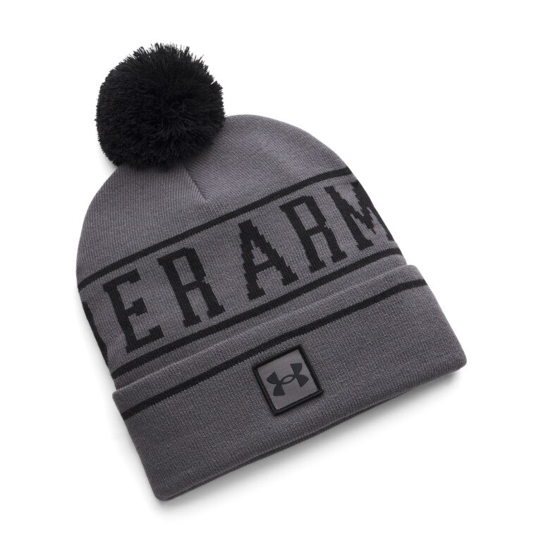 Męska czapka zimowa Under Armour M Halftime Pom Beanie - szara