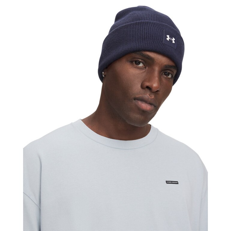 Męska czapka zimowa Under Armour UA Halftime Cuff - granatowa
