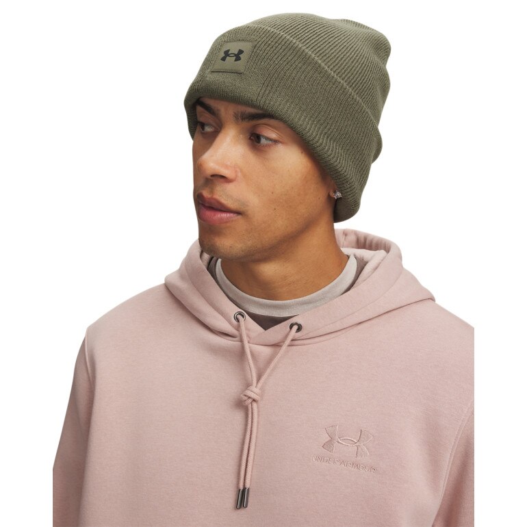 Męska czapka zimowa Under Armour UA Halftime Cuff - khaki