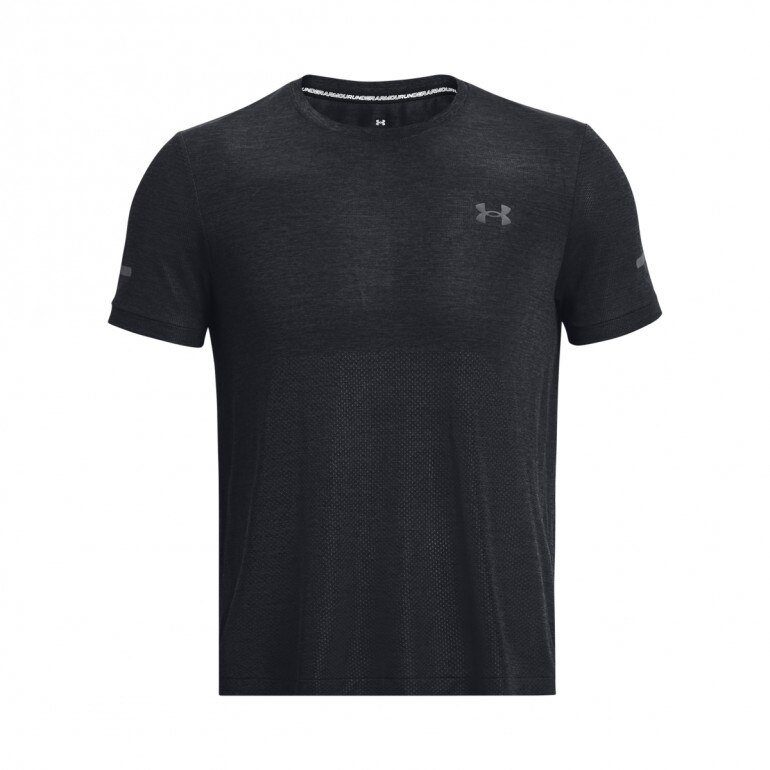 Męska koszulka do biegania Under Armour UA SEAMLESS STRIDE SS - czarna