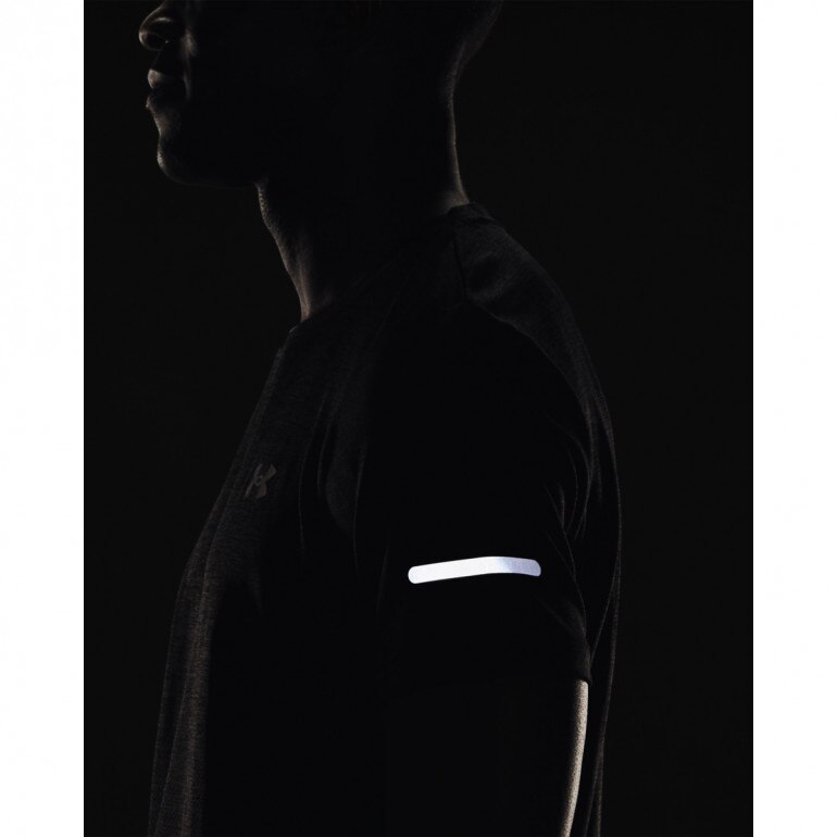Męska koszulka do biegania Under Armour UA SEAMLESS STRIDE SS - czarna