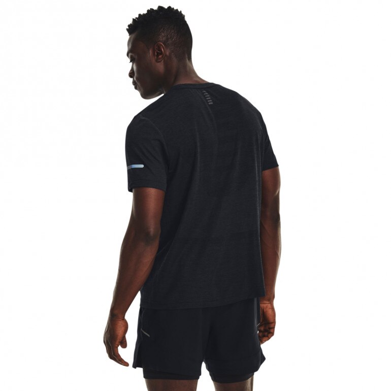 Męska koszulka do biegania Under Armour UA SEAMLESS STRIDE SS - czarna