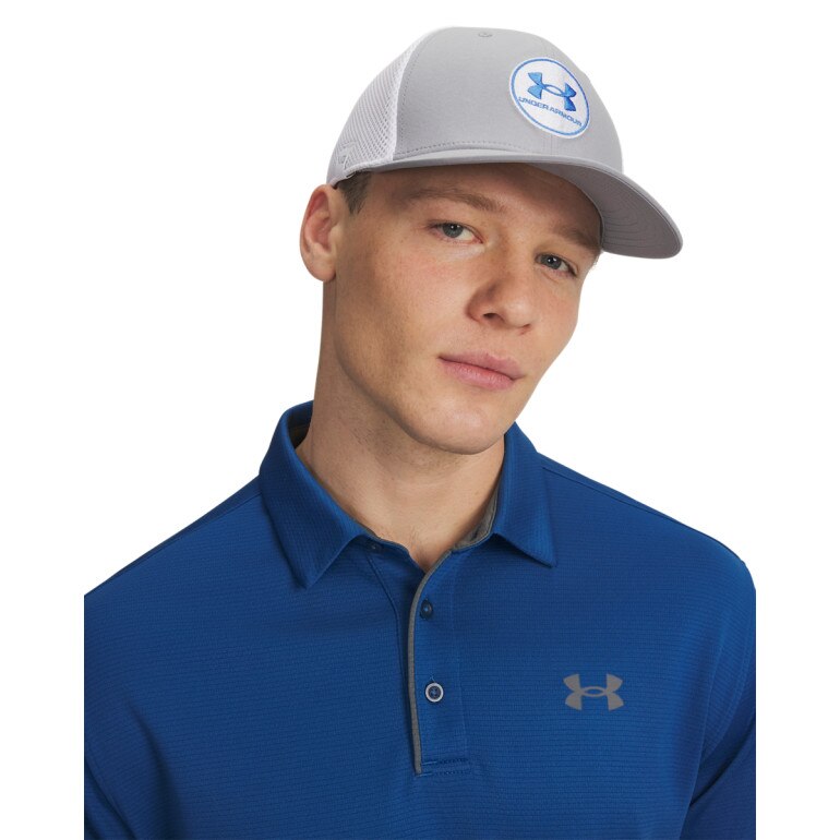 Męska koszulka do golfa Under Armour Tech Polo - niebieska