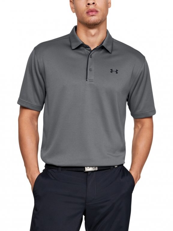 Męska koszulka do golfa UNDER ARMOUR Tech Polo - grafitowa