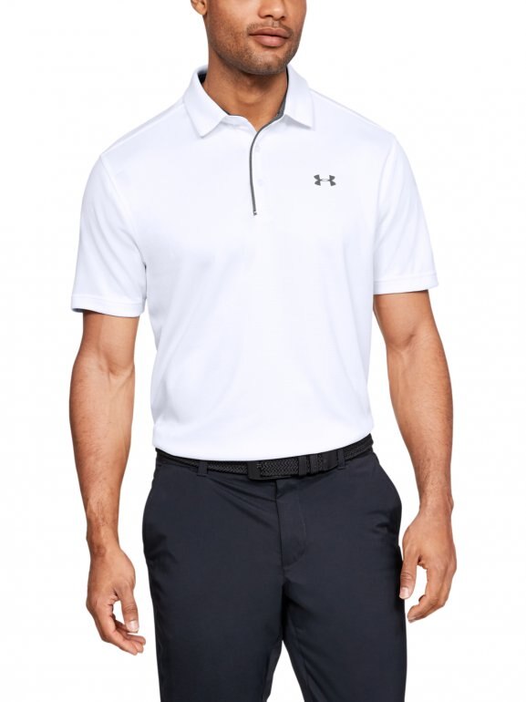 Męska koszulka do golfa UNDER ARMOUR Tech Polo - biała
