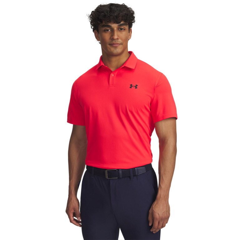 Męska koszulka do golfa Under Armour UA T2G Pique Polo - czerwona