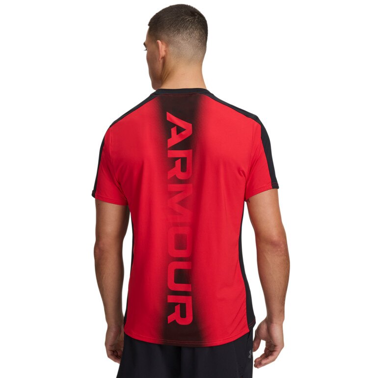 Męska koszulka treningowa Under Armour HeatGear Wordmark - czerwona 