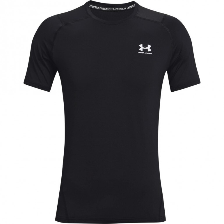 Męska koszulka treningowa UNDER ARMOUR HG Armour Fitted SS - czarna
