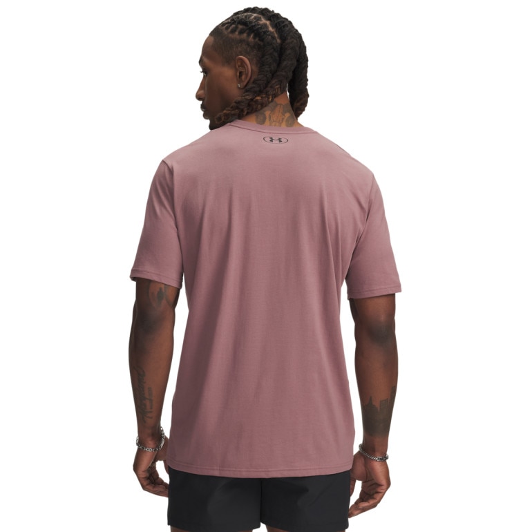 Męska koszulka treningowa Under Armour Project Rock Brahma Bull - różowa