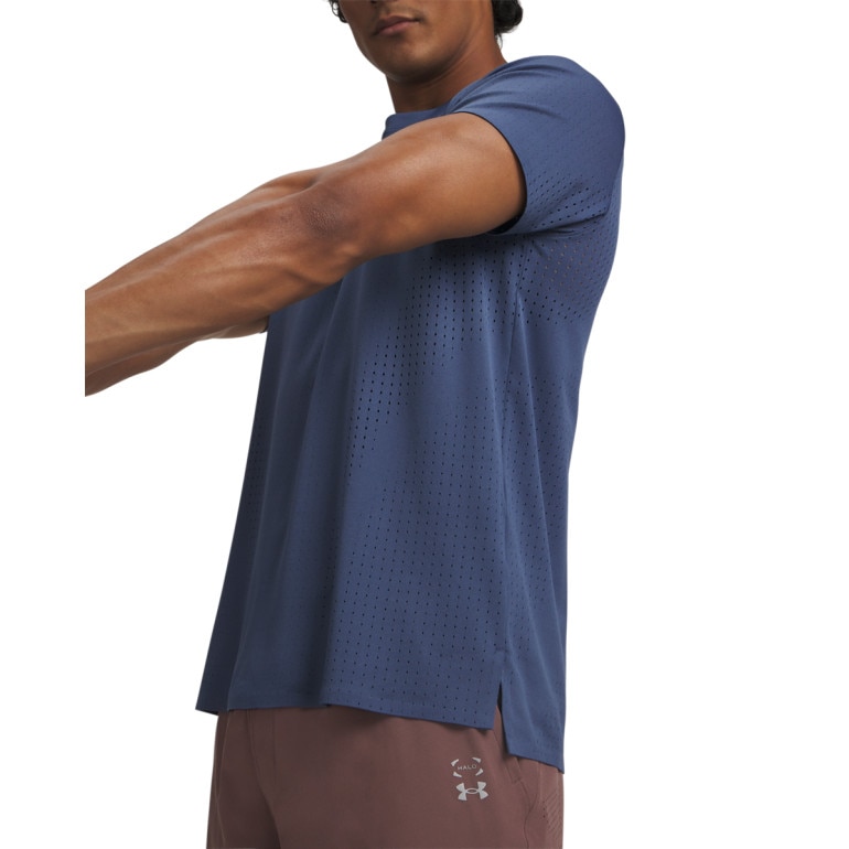 Męska koszulka treningowa Under Armour UA Halo Vent SS - niebieska