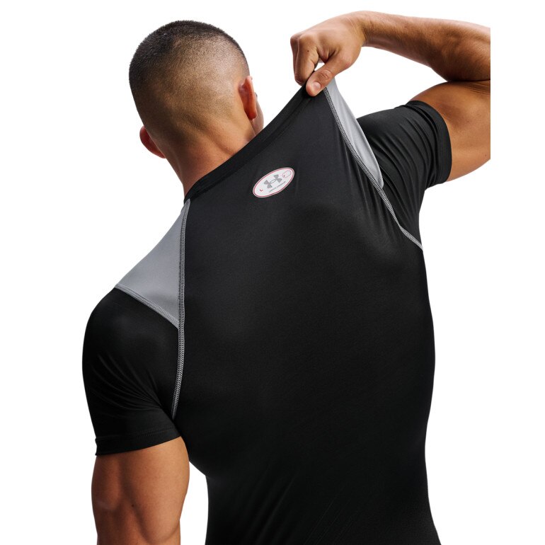 Męska koszulka treningowa Under Armour UA HeatGear Elite Comp SS - czarna