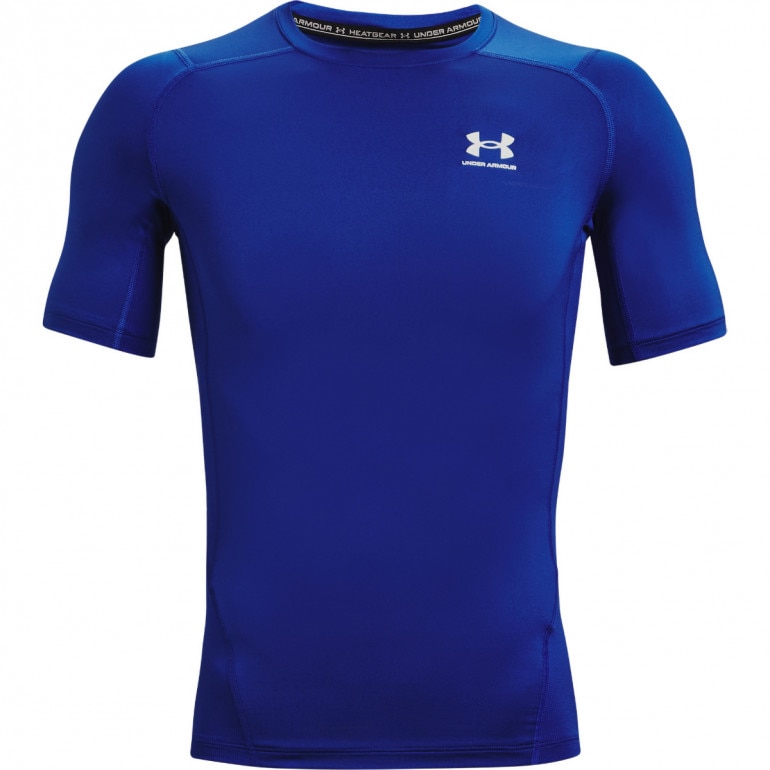 Męska koszulka treningowa UNDER ARMOUR UA HG Armour Comp SS - niebieski