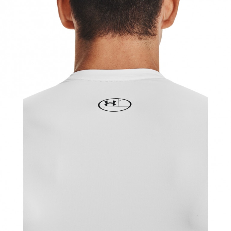 Męska koszulka treningowa UNDER ARMOUR UA HG Armour Comp SS - biała
