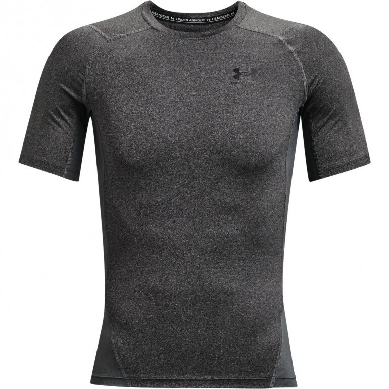 Męska koszulka treningowa UNDER ARMOUR UA HG Armour Comp SS - szara
