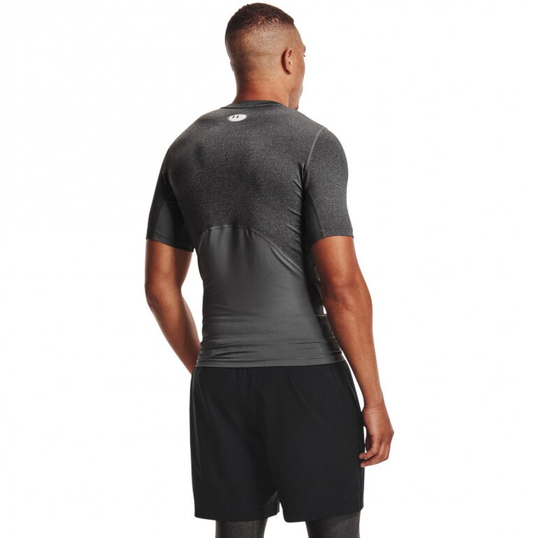 Męska koszulka treningowa UNDER ARMOUR UA HG Armour Comp SS - szara