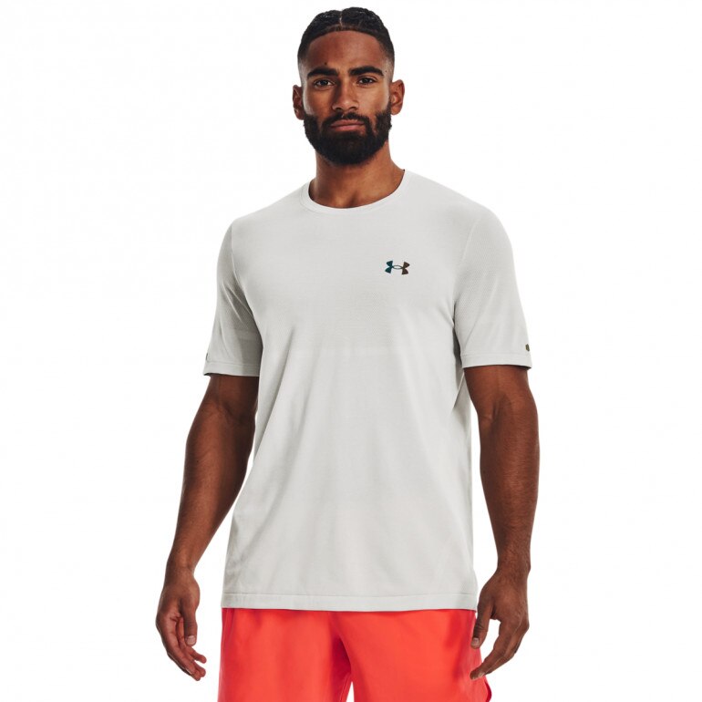 Męska koszulka treningowa Under Armour UA Vanish Elite Seamless SS - biała