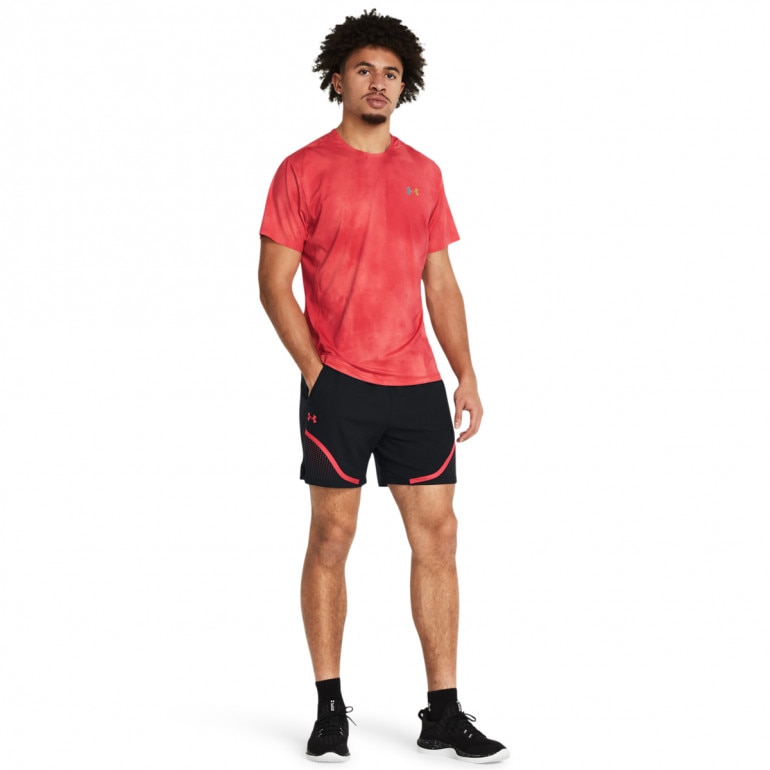 Męska koszulka treningowa Under Armour Vanish Elite Vent Prtd SS - czerwona