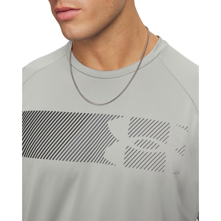 Męska koszulka treningowa Under Armour UA Tech Graphic Tee - szara