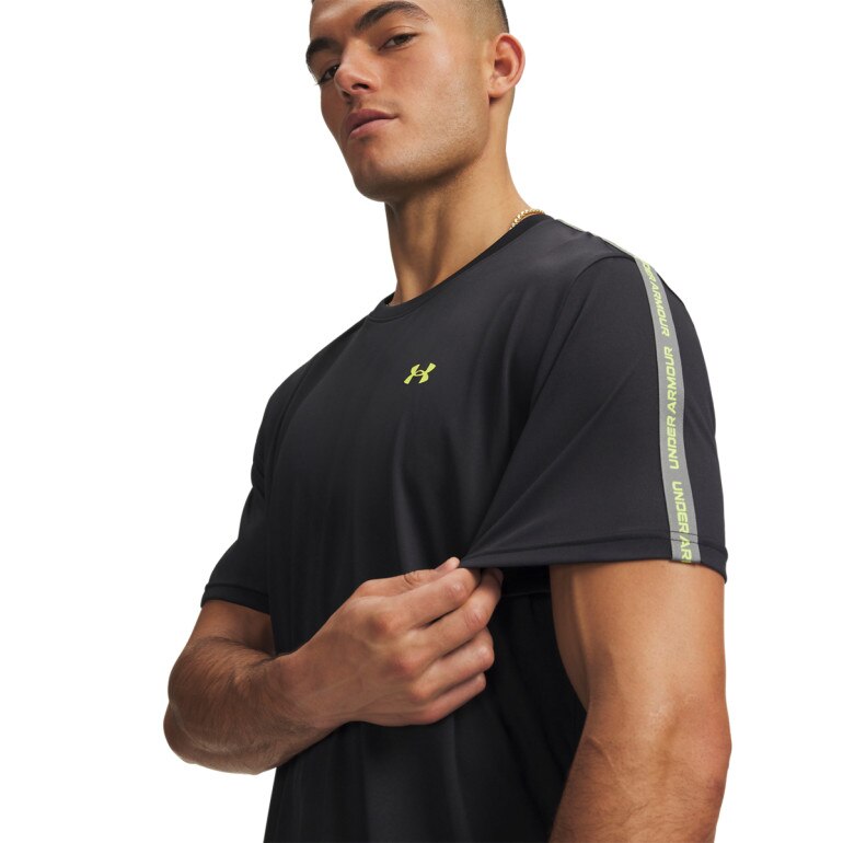Męska koszulka treningowa Under Armour UA Tech Taping SS - czarna