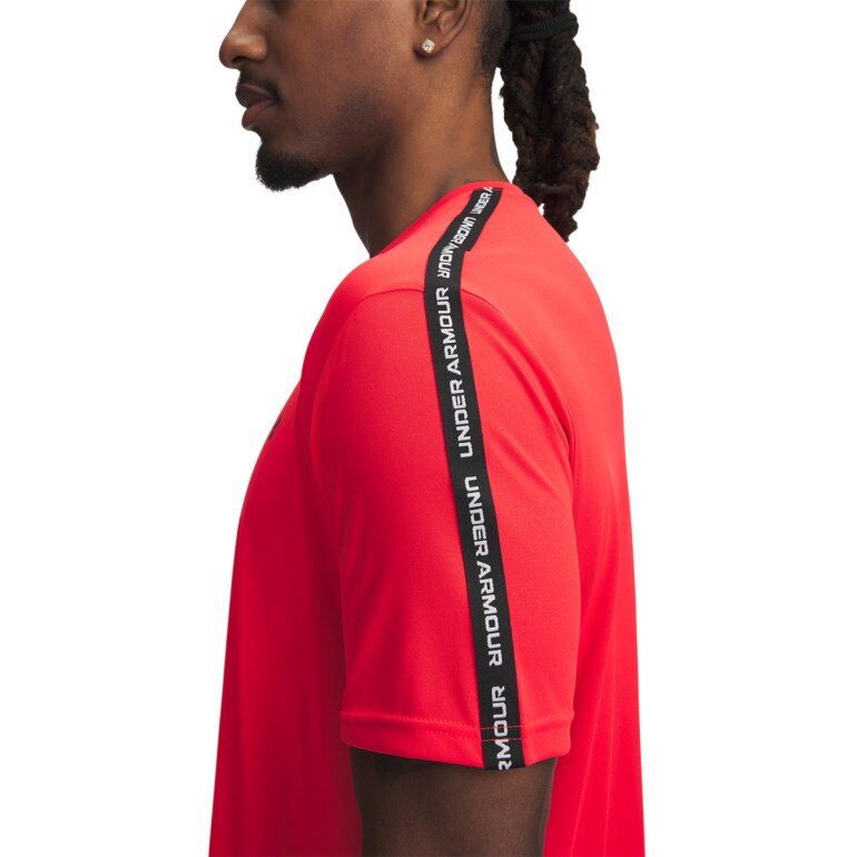 Męska koszulka treningowa Under Armour UA Tech Taping SS - czerwona