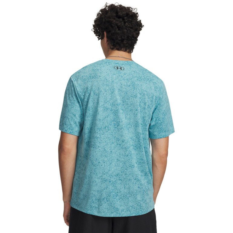 Męska koszulka treningowa Under Armour UA Tech Tee Pixelate - niebieska