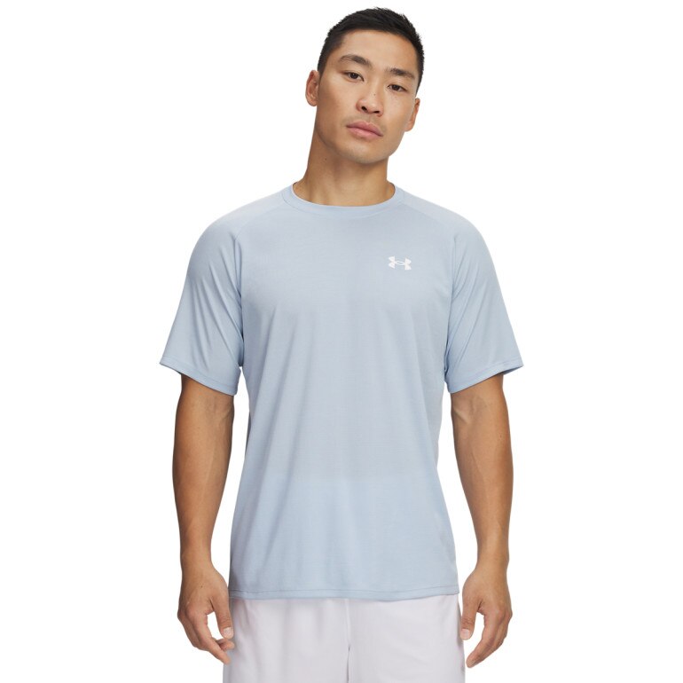 Męska koszulka treningowa Under Armour UA Tech Textured SS - niebieska