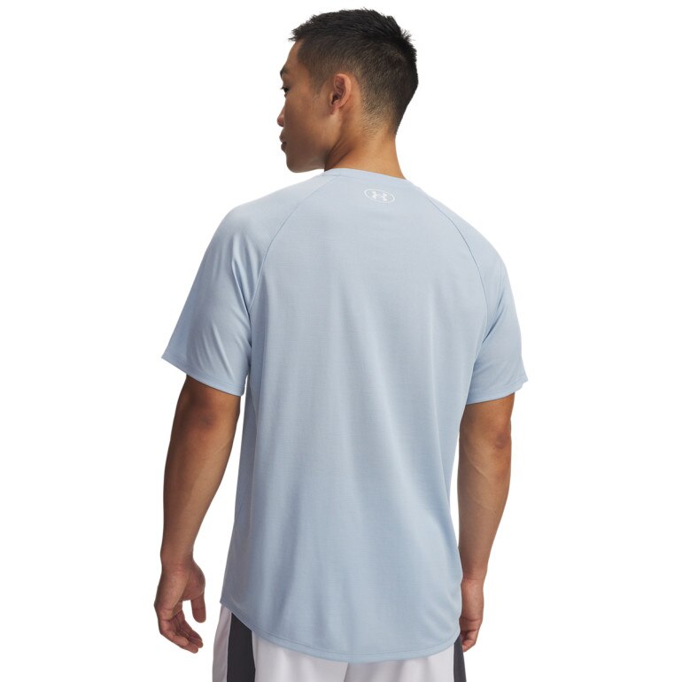 Męska koszulka treningowa Under Armour UA Tech Textured SS - niebieska