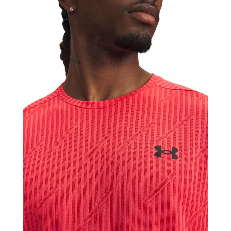 Męska koszulka treningowa Under Armour UA Tech Vent Jacquard - czerwony