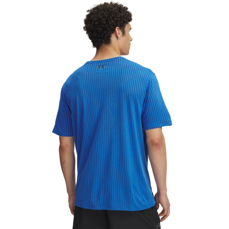 Męska koszulka treningowa Under Armour UA Tech Vent Jacquard - niebieska