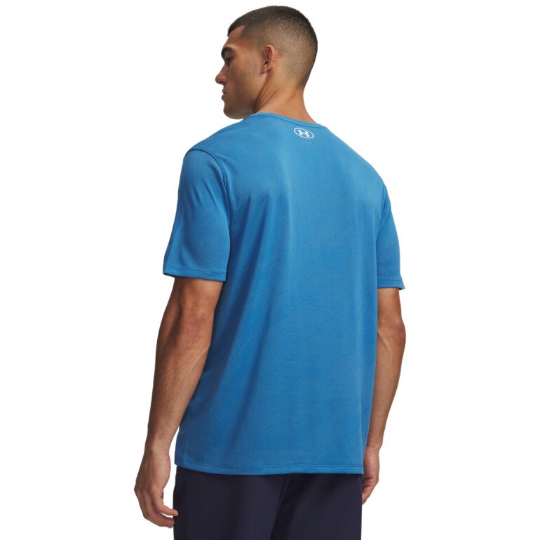 Męska koszulka treningowa Under Armour UA Tech Vent Jcqrd SS - niebieska