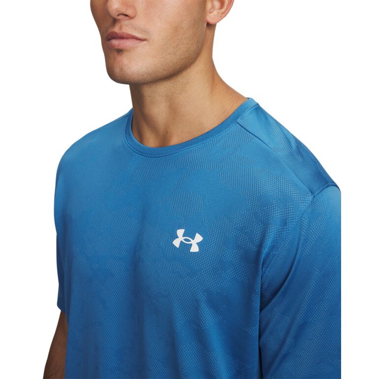Męska koszulka treningowa Under Armour UA Tech Vent Jcqrd SS - niebieska