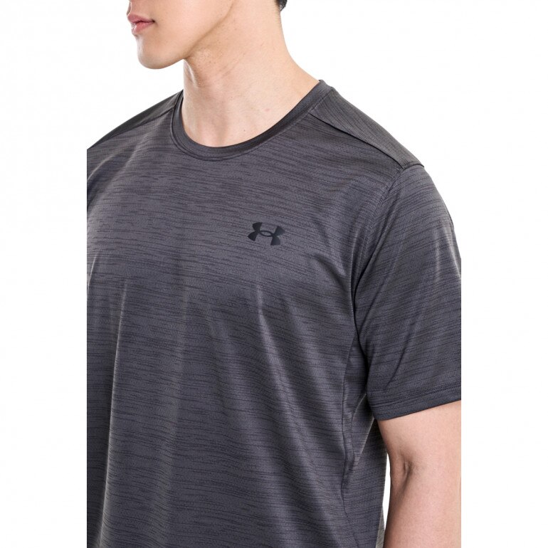 Męska koszulka treningowa Under Armour UA Tech Vent SS - grafitowa
