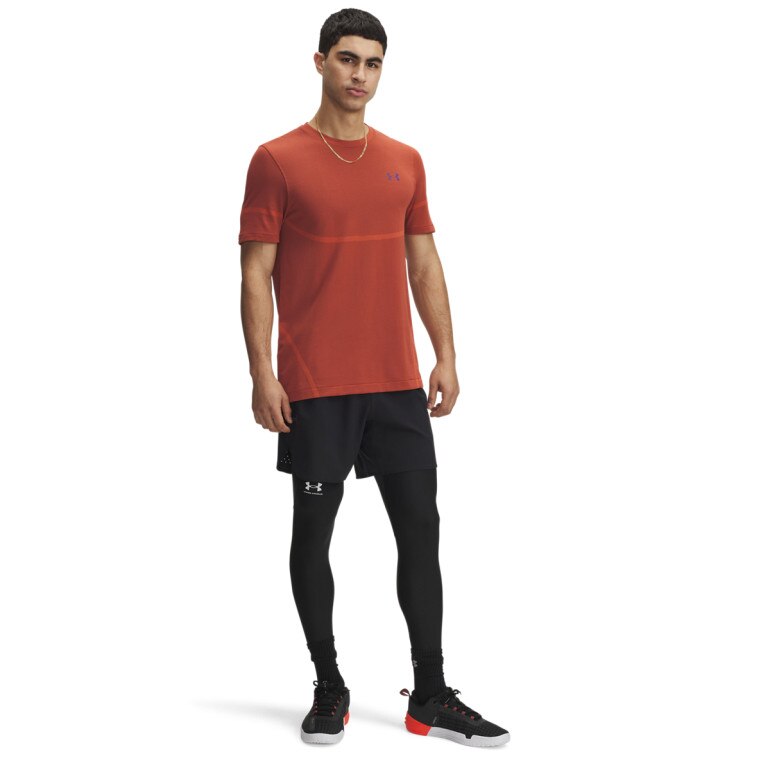 Męska koszulka treningowa Under Armour UA Vanish Elite Seamless SS - pomarańczowa 