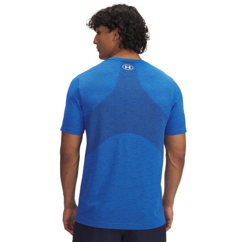 Męska koszulka treningowa Under Armour UA Vanish Seamless SS - niebieska