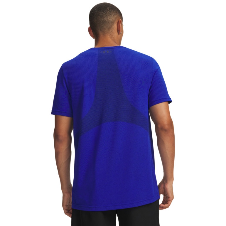 Męska koszulka treningowa Under Armour UA Vanish Seamless SS - niebieska