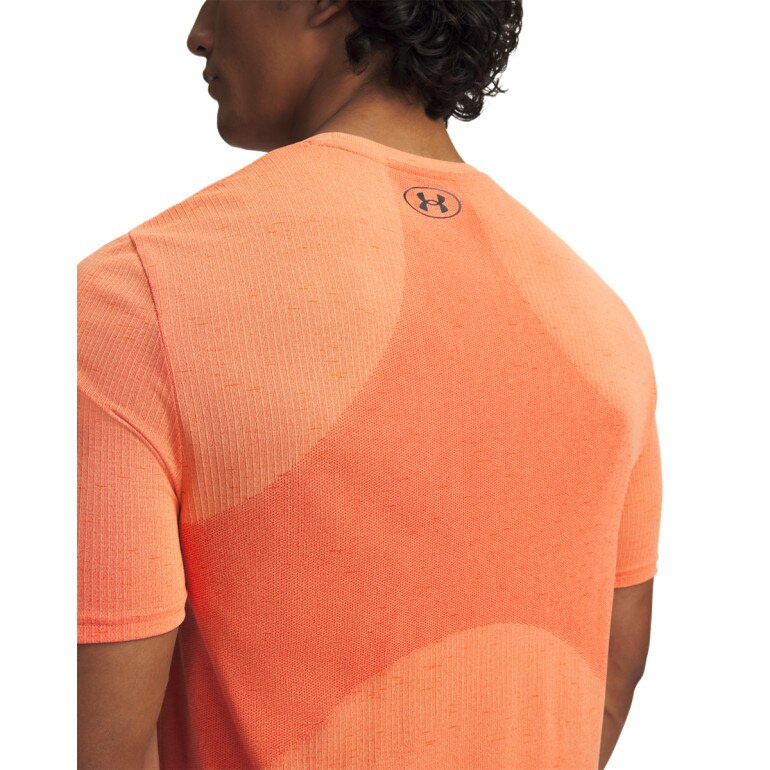 Męska koszulka treningowa Under Armour UA Vanish Seamless SS - pomarańczowa