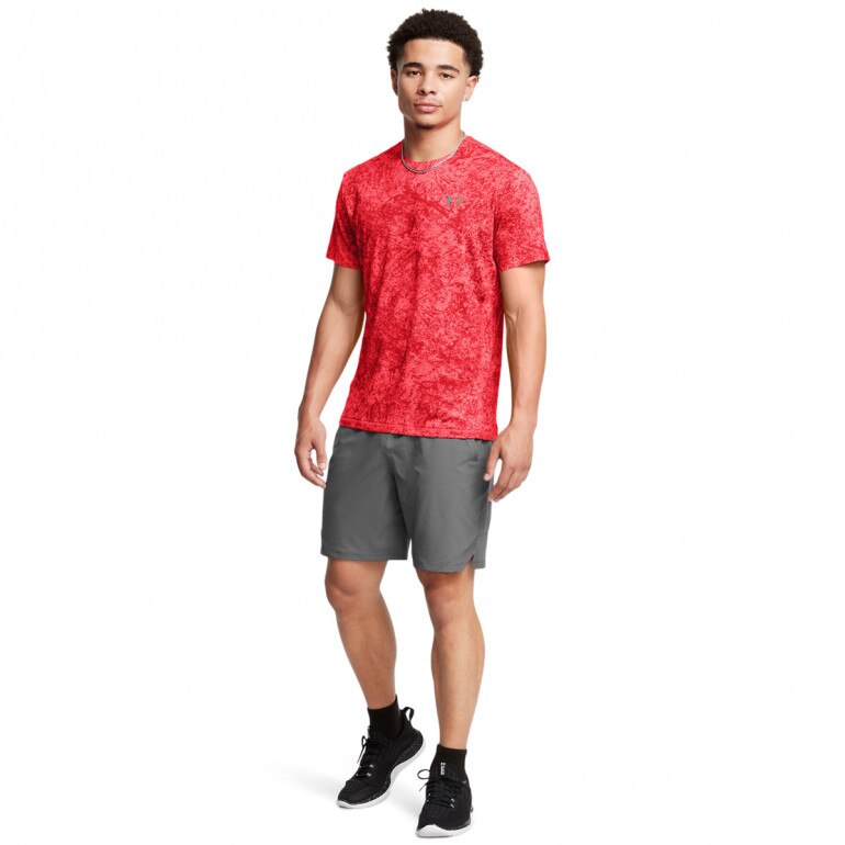 Męska koszulka treningowa Under Armour Vanish Elite Vent Prtd SS - czerwona