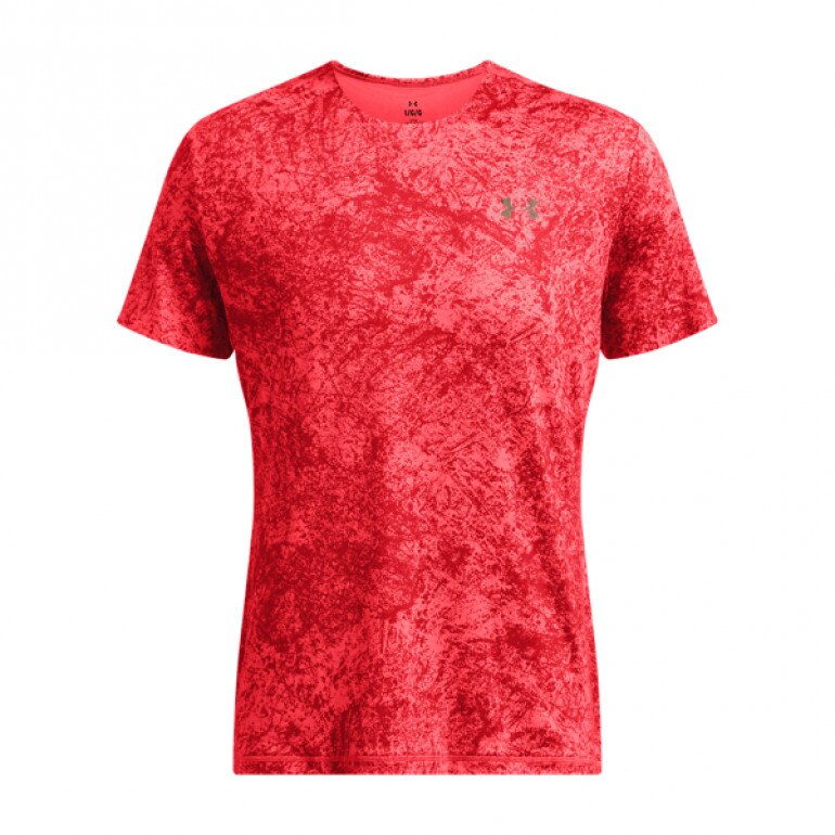 Męska koszulka treningowa Under Armour Vanish Elite Vent Prtd SS - czerwona