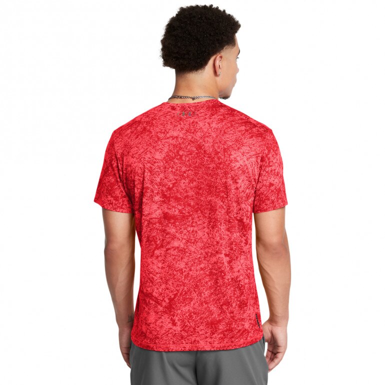 Męska koszulka treningowa Under Armour Vanish Elite Vent Prtd SS - czerwona