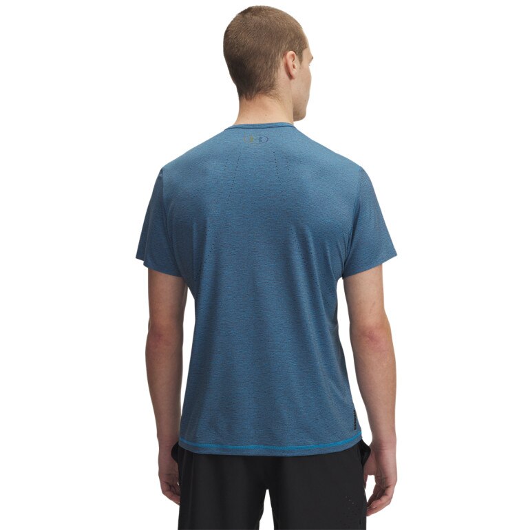 Męska koszulka treningowa Under Armour Vanish Elite Vent Prtd SS - niebieska