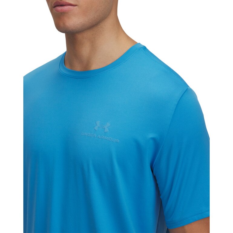 Męska koszulka treningowa Under Armour Vanish Energy SS - niebieska