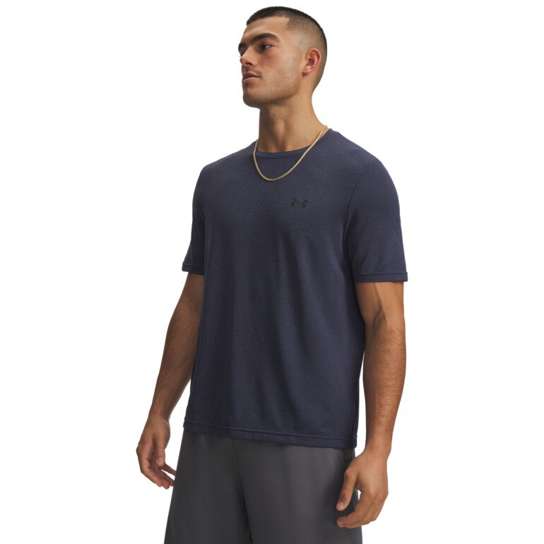 Męska koszulka treningowa Under Armour Vanish Seamless Novelty SS - szara